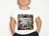 Grand Theft Auto Game Tops Fit Clothing GTA 5 футболка с оборотом костюмы детская одежда для девочек рубашки мужчины Summer5280849
