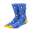 Mens Socks Hiphop Cotton Men Harajuku Happy Funny animal Flamingo chili Dress for Male Wedding Christmas Gift 221130