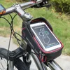 Panniers çantaları tekerlek yukarı dokunmatik ekran bisiklet yağmur geçirmez bisiklet ön cep telefonu tutucu üst tüp bisiklet yansıtıcı mtb aksesuarları 221201