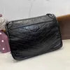 Torebka damska na Manhattan ręce Paris Yslsbag Projektant torby na zewnątrz łańcuch mody Niki Tassel ramię Siant Trendy Lourent skóra retro wszechstronna dama 75dg