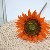 Flores decorativas de 10 piezas simulaci￳n de girasol seda artificial para el hogar de bodas bouquet decoraci￳n de la decoraci￳n de la pograf￭a falsos