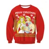 Men's Sweaters Men Women Santa Ugly Christmas Sweater 3D Funny Printed Autumn Winter Novelty Sweatshirt Pullover Holiday Xmas Jumpers Tops