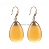 Dangle Chandelier Trendy Cute Resin Earrings For Women Colorf High Quality Copper Oval Drop Earring Candy Color Kids Gifts Deliver Dhzgq