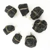 Pendant Necklaces Manual Winding Natural Stone Irregular Raw Ore Sodalite Pendants Good Quality For Jewelry Making DIY Women Necklace Crafts