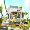 Puzzles Robotime Rolife Diy Dollhouse Leisure Time Series Houten Miniature House For Girls Birthday Gift Flowery Sweets Teas 221201