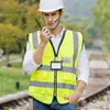 Reflective vest High Visibility Reflective Vest Night Riding Jacket Clothing Hi Vis Workwear Construction Work Safety Vest Men Summer Vest