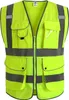 Abbigliamento di sicurezza gilet riflettente personalizzabile con striscia riflettente ad alta luminosità tascabile