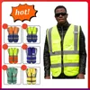 Gilet de sécurité réfléchissant industriel, gilet haute visibilité pour hommes, vêtements de travail bicolores, gilet de travail avec de nombreuses poches, gilet de sécurité de construction réflecteur