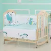 Rails de lit bébé berceau pare-chocs pour né coton infantile ding ensemble détachable fermeture éclair chambre décoration lit protecteur ZT131 221130