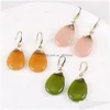 Dangle Chandelier Trendy Cute Resin Earrings For Women Colorf High Quality Copper Oval Drop Earring Candy Color Kids Gifts Deliver Dhzgq