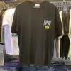 T-shirty męskie 2023SS Rhude Play Card Print T Shirt Men Men Kobiety ciężkie tkaniny T-shirty TEE TEE T221202