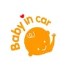 "Baby In Car" decalcomanie per auto/resistente all'acqua/corpo del finestrino dell'auto Car Exterior Safety Tailbox Adesivo di avvertenza riflettente Accessori per auto