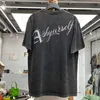 メンズTシャツAskyurself DesturedTシャツ男性女性高品質のヴィンテージウォッシュアスクセルフティーボクシーフィットトップコットンショートスリーブT221130