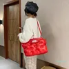 Akşam çantaları moda kadın omuz crossbody çanta pu tote kadınlar büyük kapasiteli çantalar lüks bulut uzay pamuk üst ser