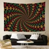 Tapestries Psychedelic Mandala Tapestry Wall Hanging Witchcraft Bohemian Hippie Carpet Room Home Decor Blanket Beach Towel 221201