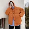 Мужская рубашка для мужского вниз Parkas Corean Chuleen Men Men and Women Winter Fashion The Wry The Worry Solid Short Style Plate Hoodd Paid мужчина женская улица верхняя одежда 221130