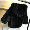 Пальто зимнее девочки мальчики мода искусственный мех густые теплые детские детские детские куртки с капюшоном 221130