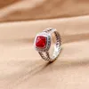 Fashion 925 Sterling Silver Rings for Women Amethyst Black Onyx Blue Topaz Citrine Sapphire Garnet Peridot White Agate Morganite 7MM Ring