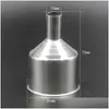 Other Kitchen Dining Bar Portable Hip Flask Funnel Mini Stainless Steel Lengthen Hopper Mtifunction Oil Per Fill Kitchen Cooking Dhytf