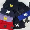 Gorro de designer de casquete Fashin, chapéu de beisebol masculino de luxo, gorros esportivos de malha de algodão, bonés de caveira ajustados, gorros de lã estampados em triângulo clássico, gorros de lã casual ao ar livre 98