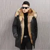 Gilets pour hommes vers le bas longues vestes imperméables manteau en fausse fourrure pour homme veste d'hiver doudoune hommes manteaux chauds d'hiver vêtements pour hommes 221130