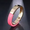 Bangle Amc Trendy Vintage Pink Lady Gold Color Advanced Acrylic Hip Hop Cool Girl Zircon Lucky Bracelet Women' Jewelry