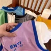 Designer Enfants Vêtements Garçons Filles Vêtements Ensembles Lettre De Luxe T-shirt Enfants Vêtements Décontractés Bébé Enfants D'été Costumes Sportifs