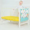 Rails Cartoon Rooms Photing Wisząca torba do przechowywania Baby Cot Crib Organizer Zabawna Kieszeń na pieluszkę dla urodzonego zestawu 50 60 cm 221130