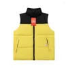 Men's Down Winter Cotton 1996 Vest Mens Warm Sleeveless Puffer Vests Jacket Casual Men Zip Up Solid Jackets Tops