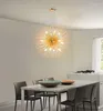 Hanglampen moderne metalen lamp goud hangende decoratie verlichting e14 kleur rond woonkamer