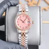 U1 Women's Watch Blue Round Round 28mm قابلة للطي مشبكًا بالكامل تلقائيًا ميكانيكيًا ماسيًا ماسيًا مقاومًا للأزرق الأزرق المضاد للعكس Montre de Luxe