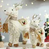 Weihnachtsdekorationen Elch Party Puppen für Baum Weihnachtsmann Schneemann Spielzeug Figuren Decorazioni 221201