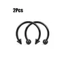 2 stks 10 mm Spike Horseshoe Circulaire Septum Neusring Chirurgisch stalen tepel Hoops Neus Septum Wenkbrauwoor Piercing Body Sieraden