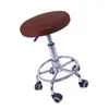 Stoelhoezen 114 inch Bar Stool Cover Round Stoel Mouw Elastische Farbic