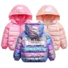 Casaco para baixo 2 9y Meninos Jackets White Duck Duck Winter Fashion Jacket Outwear Roupas de crianças quentes 221130