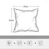 Pillow Velvet Fabric Pillowcase Plain Car Sofa Cover Solid Color Office Simple Decorate 45x45cm