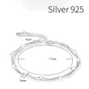 Bracciale catena 925 gioielli in argento sterling perline per donna portafortuna donna carina regalo di Natale per donna di lusso