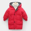 Down Coat Boys Girls Winter Gruba długa wyściełana odzież wierzchnia Dzieci Dzieci Święta Bożego Narodzenia ubrania kurtka przez 3 10 lat 221130