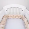 Rails de lit 1/4M, pare-chocs pour bébé, pour berceaux, garçon et fille, protection latérale, oreiller tressé noué, décor de chambre, 221130