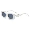 نظارة شمسية خمر مربع نساء مصمم الأطراف المعدنية إطار نظارات السيدات UV400 نظارات