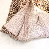 Piumino per bambini Inverno Leopardo Collo in pelliccia sintetica Autunno Fiore Tenere al caldo Addensare Abbigliamento per bambini Giacca per ragazze Capispalla Abbigliamento 221130