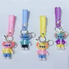 Anime Cartoon Hoodies PVC Animation Designer Keychains Doll Charm Key Ring Pendant Dolls Väskor Bil Ornament Birthday Present Hög kvalitet i lager