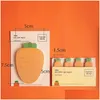 اللوازم المدرسية المكتبية الأخرى Kawaii Carrot Notes Sticky Notes Creative Office Decor Paper Memo Pad Supplies Decoration Japanese Station DHLWF