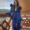 Skidåkning Vinterkvinnor Fashion Jumpsuit tjock snowboarddräkt Utomhus Sports Zipper kostym Hoodies Tracksuits 221130