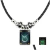 Pendant Necklaces 12 Constellation Necklace Glow In The Dark Sign Hematite Necklaces Fashion Jewelry Drop Delivery Pendants Dhxgs