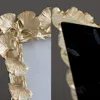 Quadros criativos retrô de quadro de imagem dourada americana folha de ginkgo adequada para pintura decorativa 4 polegadas 6 polegadas PO Frame 221201