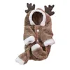 Dog Apparel Christmas Decoration Winter Cat Clothing Cartoon Outdoor Lightweight Thermal Sweatshirt Not Fade Pet Supplies