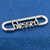 925 Sterling Silver Me Styling Blessed Word Link Charm Bead Passar European Pandora Me Type Jewelry Armband Halsband