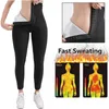 Damen Shapers Sauna Leggings für Frauen Schwitzhose Hohe Taille Kompression Schlankheits Thermo Workout Training Capris Body Shaper 221130