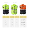 Konstruktionskläder Hög synlighet Säkerhet Reflekterande Vest Multi Pockets Reflective Vest Outdoor Traffic Safety Cycling Wear
